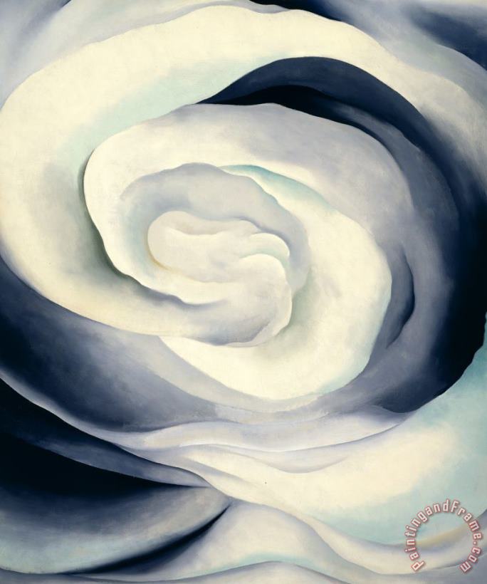 Abstraction White Rose, 1927 painting - Georgia O'keeffe Abstraction White Rose, 1927 Art Print