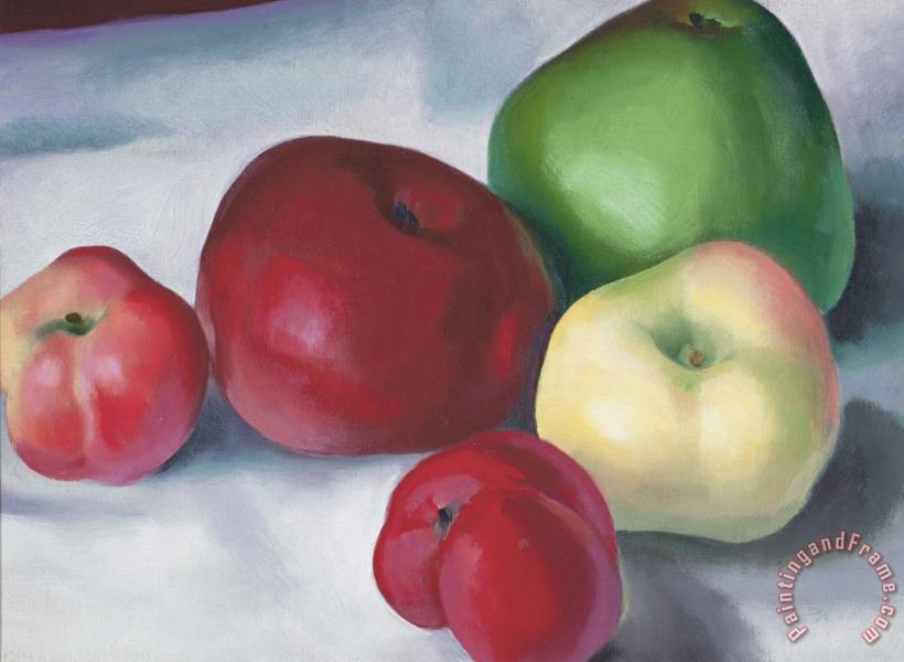 Georgia O'Keeffe Apple Family 3 Art Painting