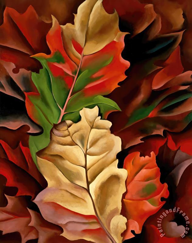 Autumn Leaves painting - Georgia O'keeffe Autumn Leaves Art Print