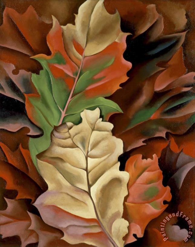 Georgia O'Keeffe Autumn Leaves Lake George, N.y. Art Print