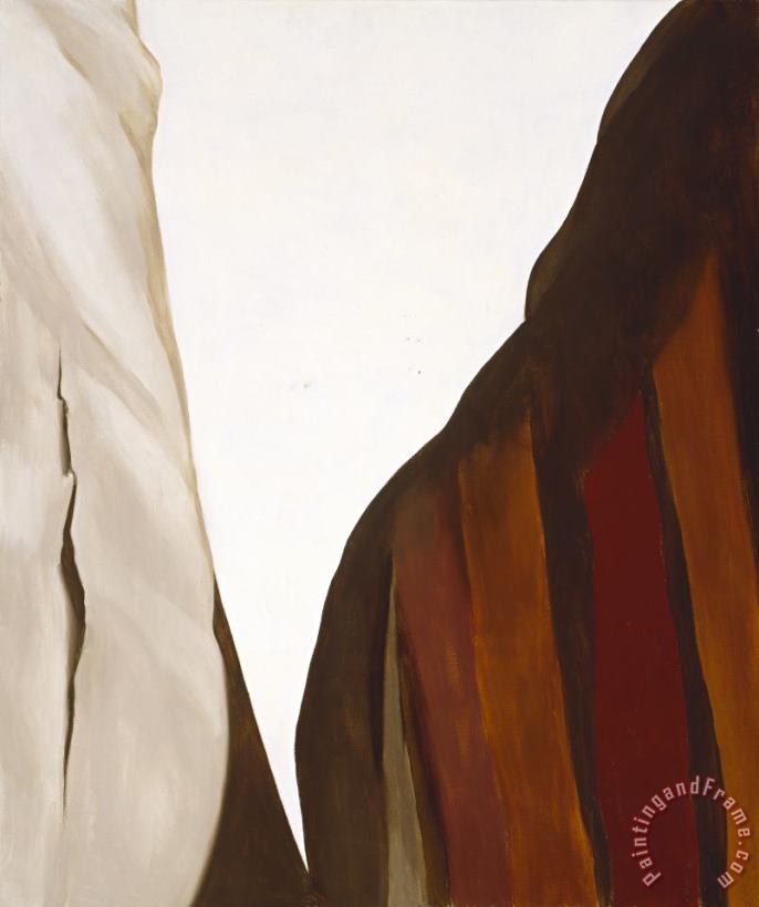 Georgia O'keeffe Canyon Country, White And Brown Cliffs, Ca. 1965 Art Painting