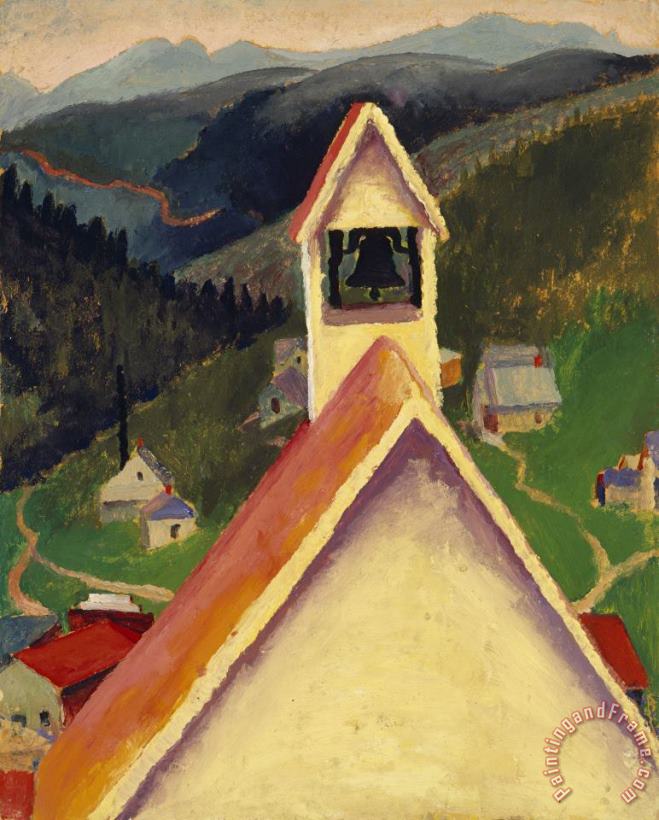 Georgia O'keeffe Church Bell, Ward, Colorado, 1917 Art Print