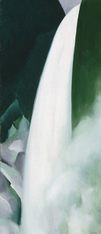 Georgia O'keeffe Green And White, 1957 1958 Art Painting