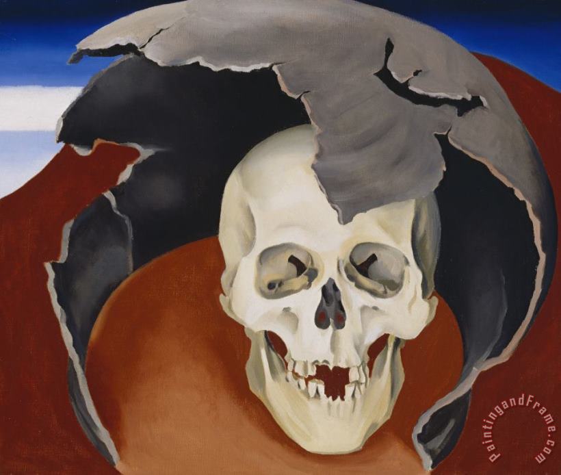 Head with Broken Pot, 1943 painting - Georgia O'keeffe Head with Broken Pot, 1943 Art Print