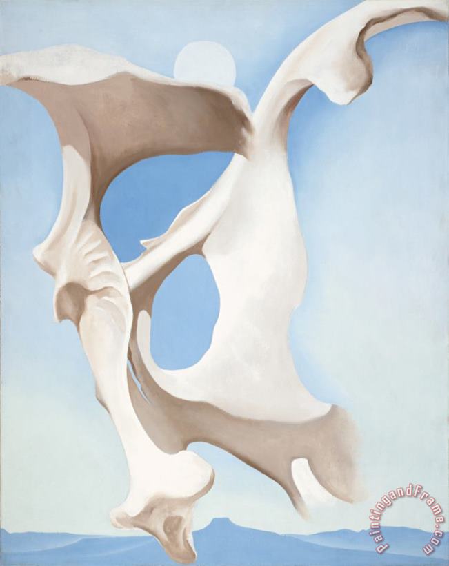 Pelvis with The Moon New Mexico painting - Georgia O'Keeffe Pelvis with The Moon New Mexico Art Print