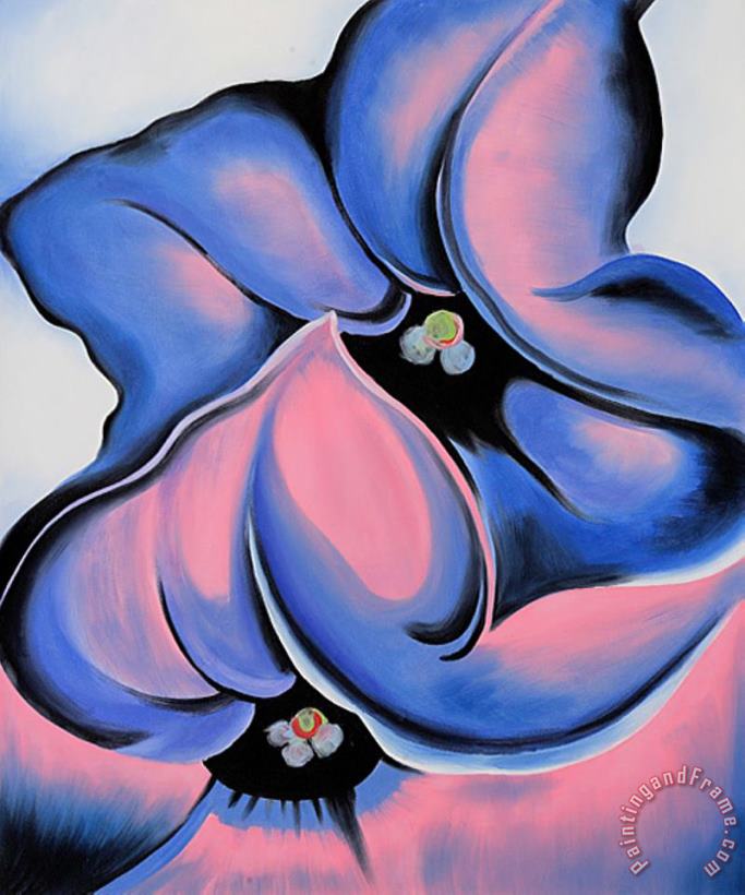 Georgia O'keeffe Purple Petunia Art Painting
