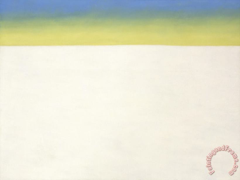 Georgia O'keeffe Sky Above The Flat White Cloud Ii, 1960 1964 Art Print