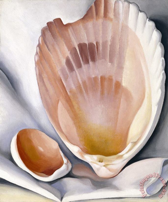 Georgia O'keeffe Two Pink Shellspink Shell, 1937 Art Painting