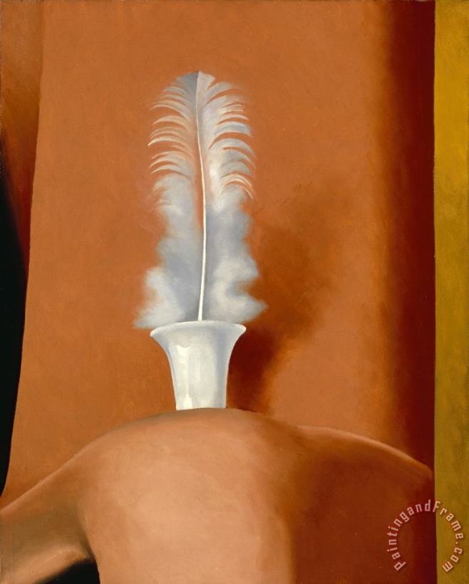 White Feather, 1941 painting - Georgia O'keeffe White Feather, 1941 Art Print