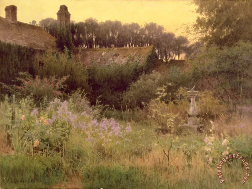 Georgina M de l Aubiniere Where the Forgotten Garden Lies Asleep Art Painting