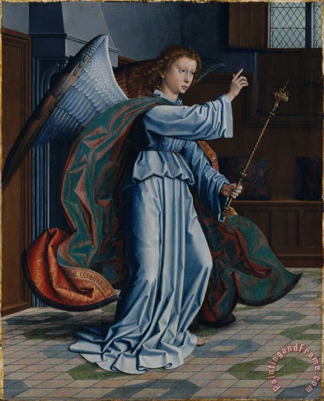 The Annunciation painting - Gerard David The Annunciation Art Print