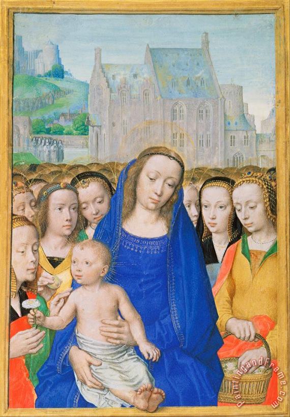 Virgin And Child with Female Saints painting - Gerard David Virgin And Child with Female Saints Art Print