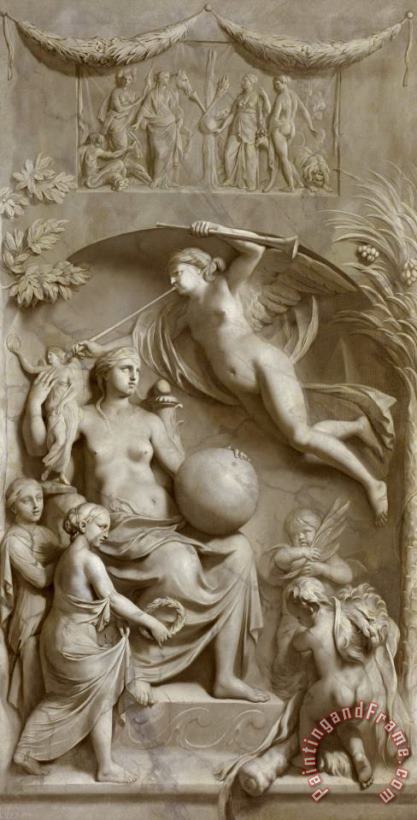 Allegory of Fame painting - Gerard de Lairesse Allegory of Fame Art Print