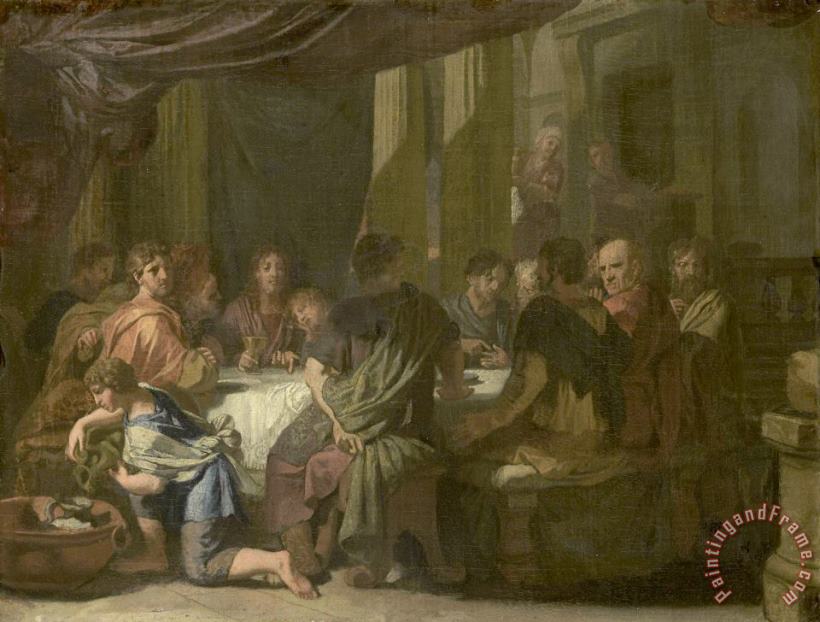 Last Supper painting - Gerard de Lairesse Last Supper Art Print