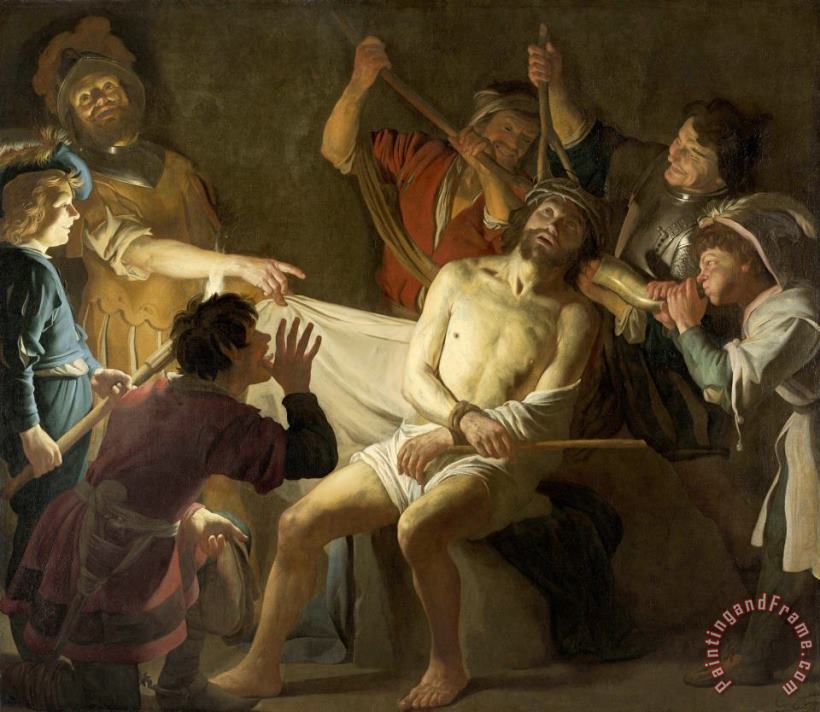 Christ Crowned with Thorns painting - Gerard Van Honthorst Christ Crowned with Thorns Art Print