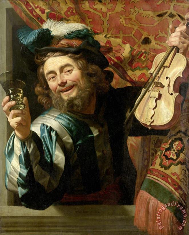 Gerard Van Honthorst The Merry Fiddler Art Print