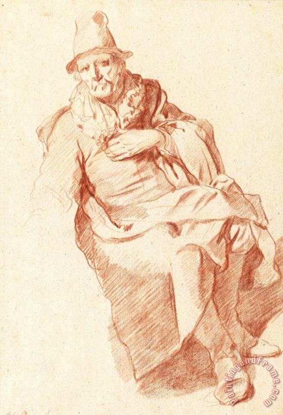 Gerrit Adriaensz. Berckheyde Sitting Old Man Art Painting