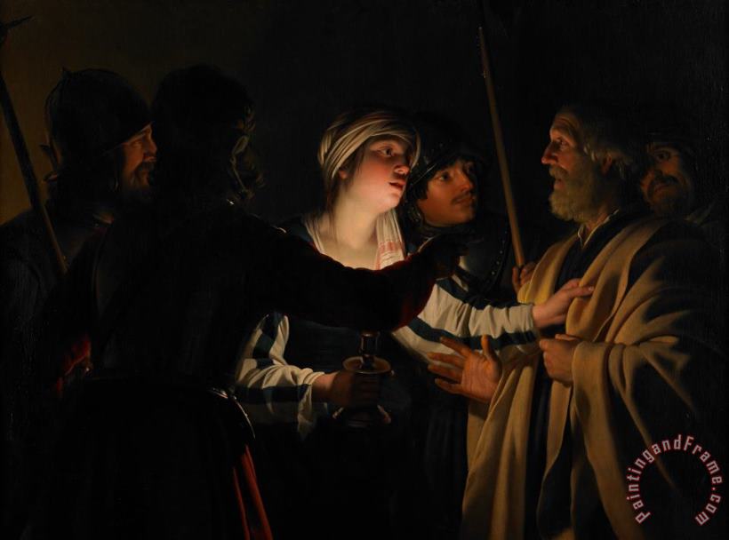 Gerrit van Honthorst The Denial Of St Peter Art Painting