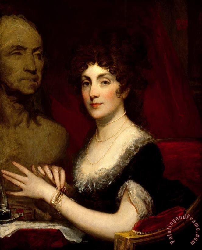 Gilbert Stuart Portrait of Mrs Perez Morton (sarah Wentworth Apthorpe) Art Painting