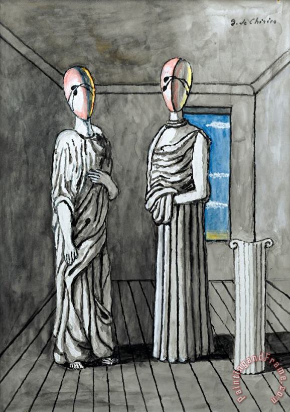 Giorgio De Chirico Les Deux Muses Art Painting