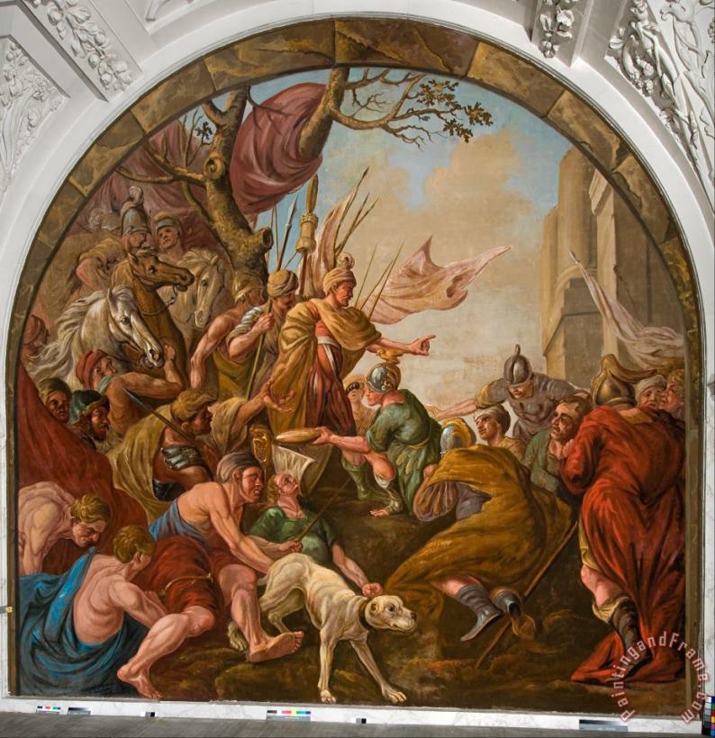 Giovanni Antonio de Groot Roman Spoils Laid at The Feet of Claudius Civilis Art Painting