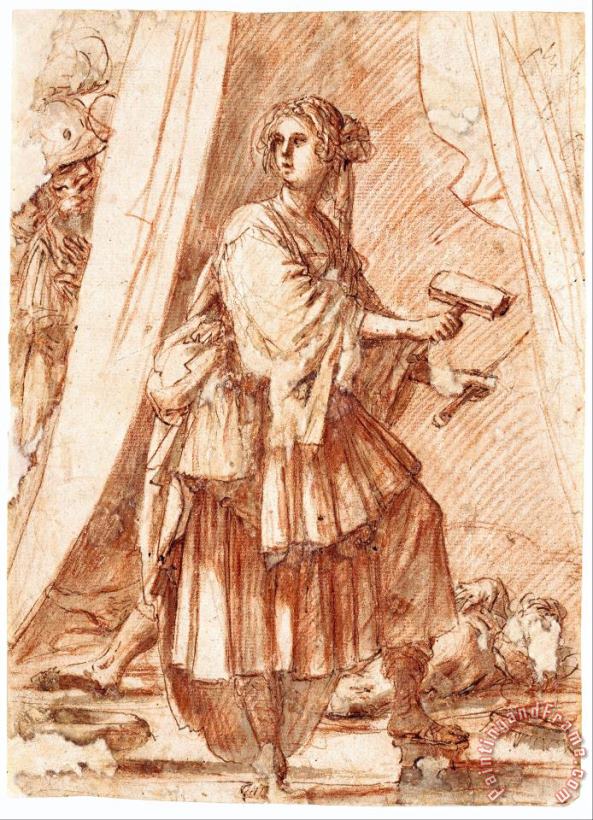 Jael And Sisera painting - Giovanni Baglione Jael And Sisera Art Print