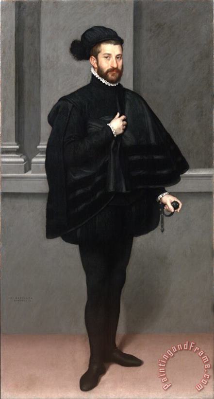 Giovanni Battista Moroni The Knight in Black Art Print