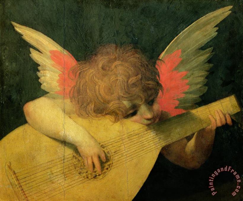 Angel Musician painting - Giovanni Battista Rosso Fiorentino Angel Musician Art Print
