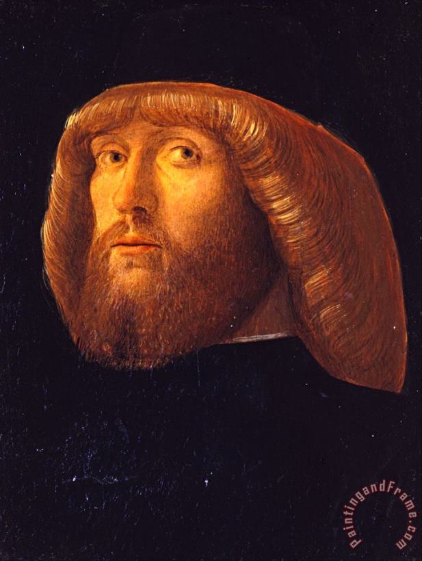 Giovanni Bellini A Bearded Man Art Print