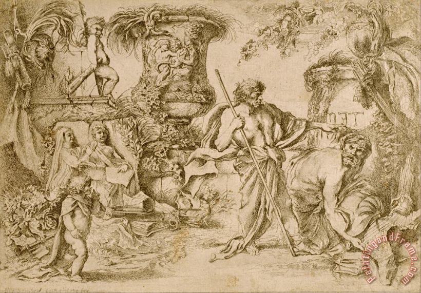 Giovanni Benedetto Castiglione  Temporalis Aeternitas Art Print