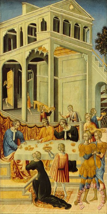 Giovanni di Paolo Salome Asking Herod for The Head of Saint John The Baptist Art Print