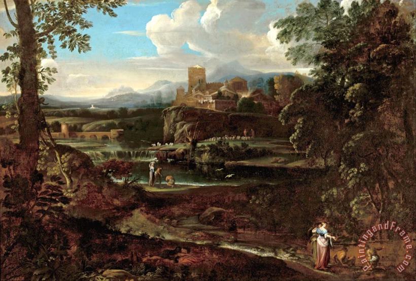 Giovanni F. Grimaldi Classical Landscape Art Painting
