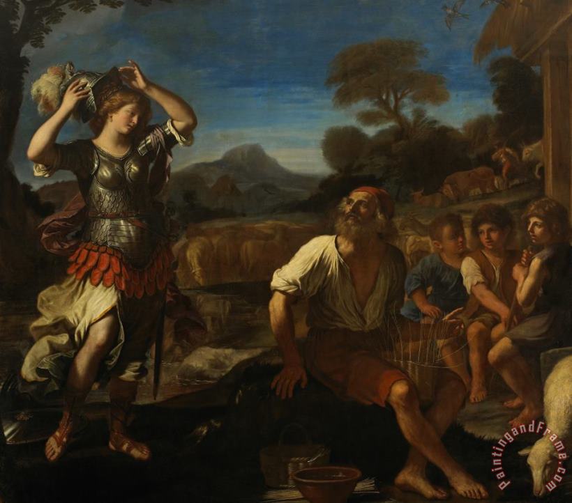 Giovanni Francesco Barbieri Erminia And The Shepherds Art Painting