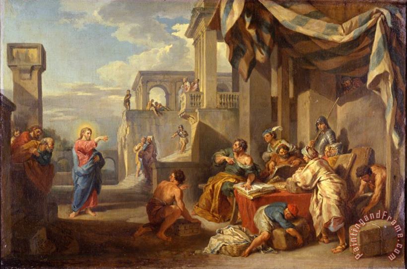 The Calling of Saint Matthew painting - Giovanni Paolo Panini The Calling of Saint Matthew Art Print