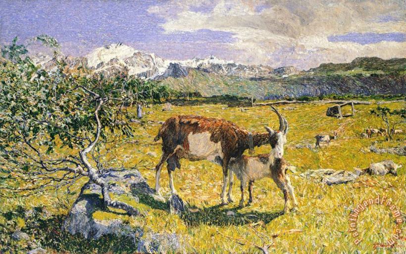 The Alps In May painting - Giovanni Segantini The Alps In May Art Print
