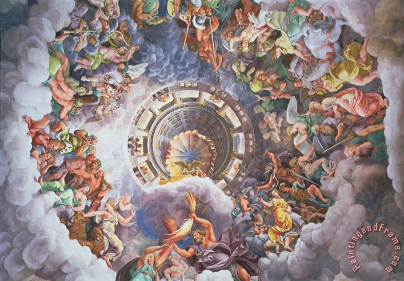 Giulio Romano The Gods of Olympus Art Painting