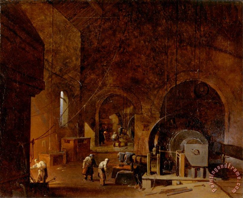Godfrey Sykes Interior of an Ironworks 2 Art Print