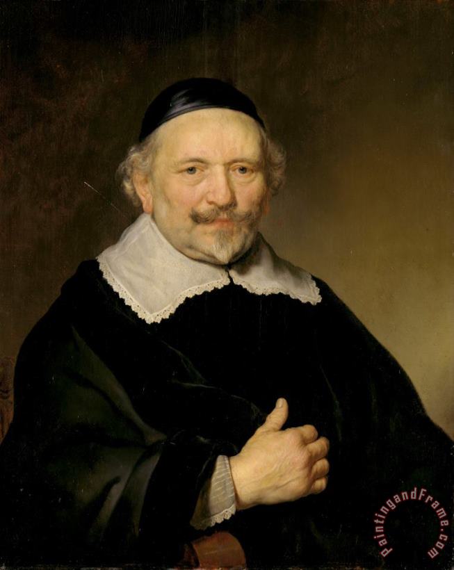 Govaert Flinck Portrait of a Man, Possibly Augustijn Wtenbogaert (or Johannes Wtenbogaert, Tax Collector of Amsterdam) Art Print