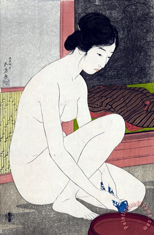 Yokugo No Onna painting - Goyo Hashiguchi Yokugo No Onna Art Print