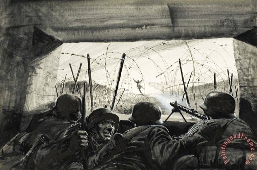 The Bunker painting - Graham Coton The Bunker Art Print
