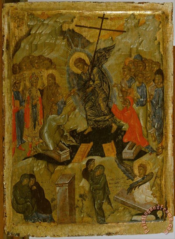 Greek Resurrection of Christ Art Painting