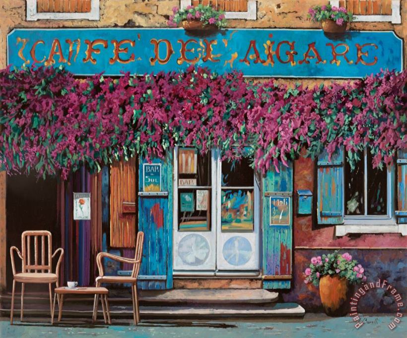 caffe del Aigare painting - Collection 7 caffe del Aigare Art Print