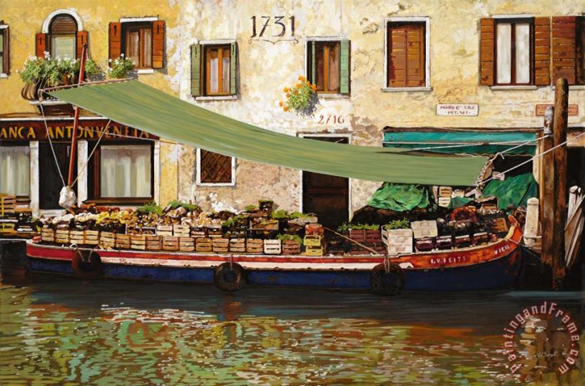 Collection 7 il mercato galleggiante a Venezia Art Painting