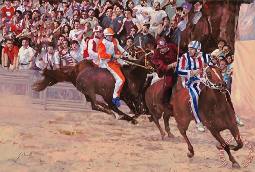 La Corsa Del Palio painting - Collection 7 La Corsa Del Palio Art Print