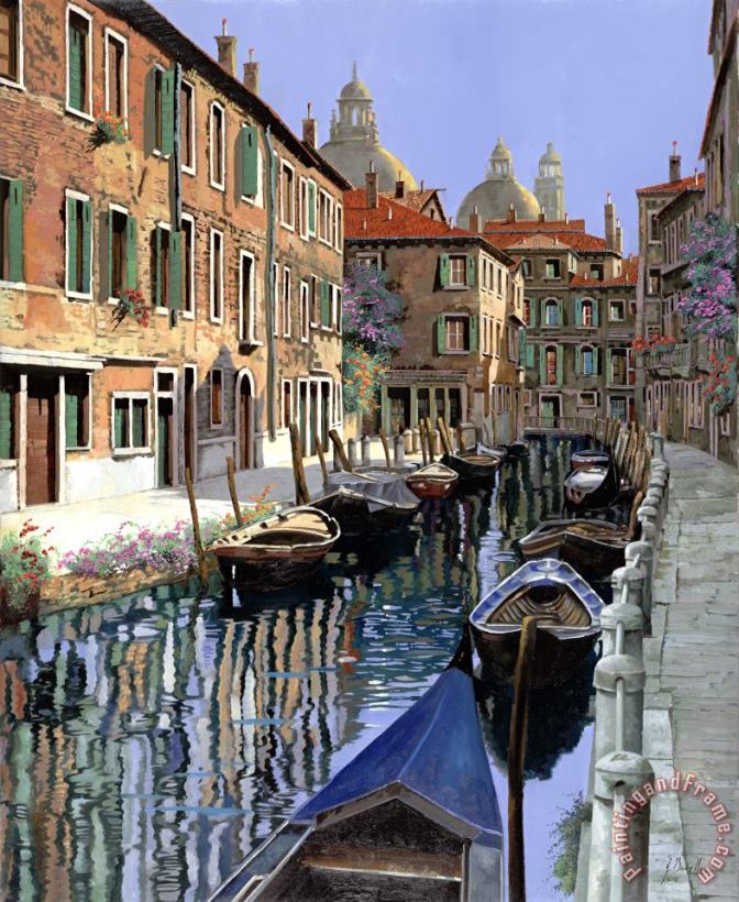 Le Barche Sul Canale painting - Collection 7 Le Barche Sul Canale Art Print
