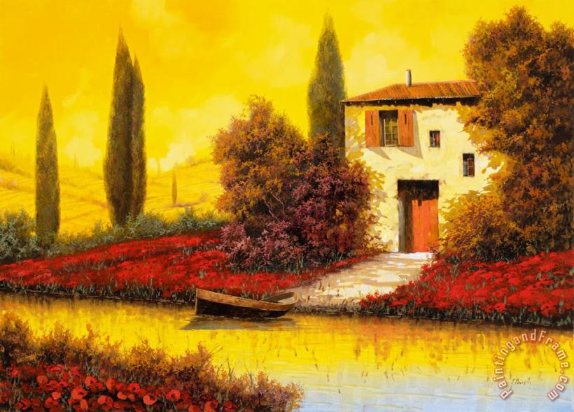 Collection 7 Lungo Il Fiume Tra I Papaveri Art Painting