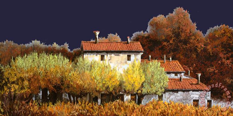 Notte In Campagna painting - Collection 7 Notte In Campagna Art Print