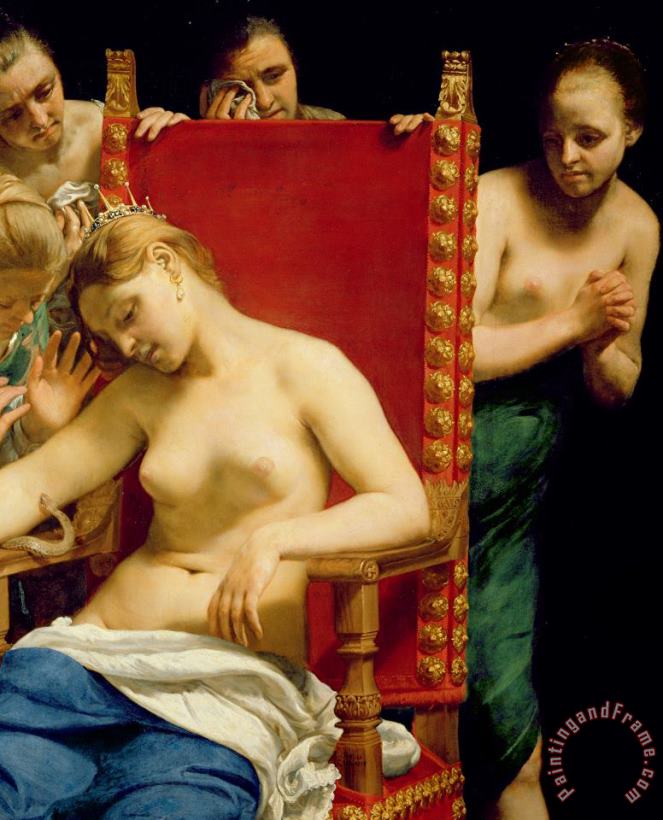 The Death Of Cleopatra painting - Guido Cagnacci The Death Of Cleopatra Art Print