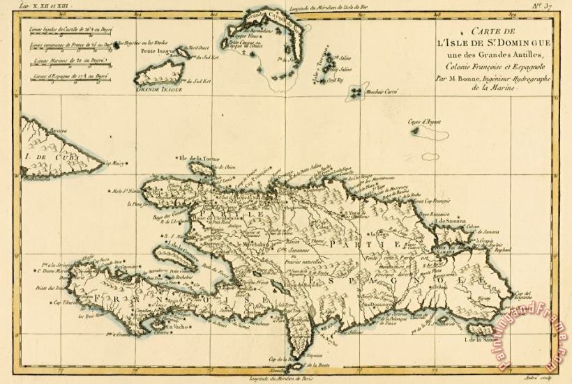 The French and Spanish Colony of the Island of St Dominic of the Greater Antilles painting - Guillaume Raynal The French and Spanish Colony of the Island of St Dominic of the Greater Antilles Art Print