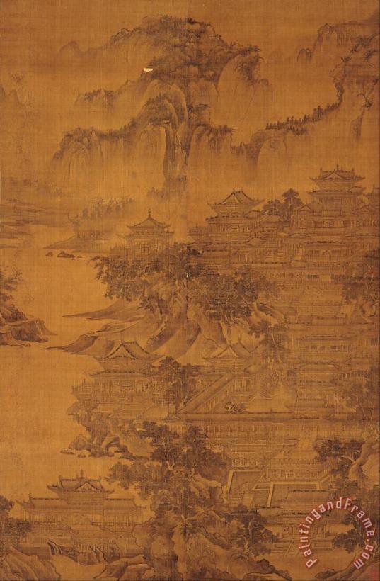 Guo Zhongshu Summer Palace of Emperor Ming Huang Art Painting